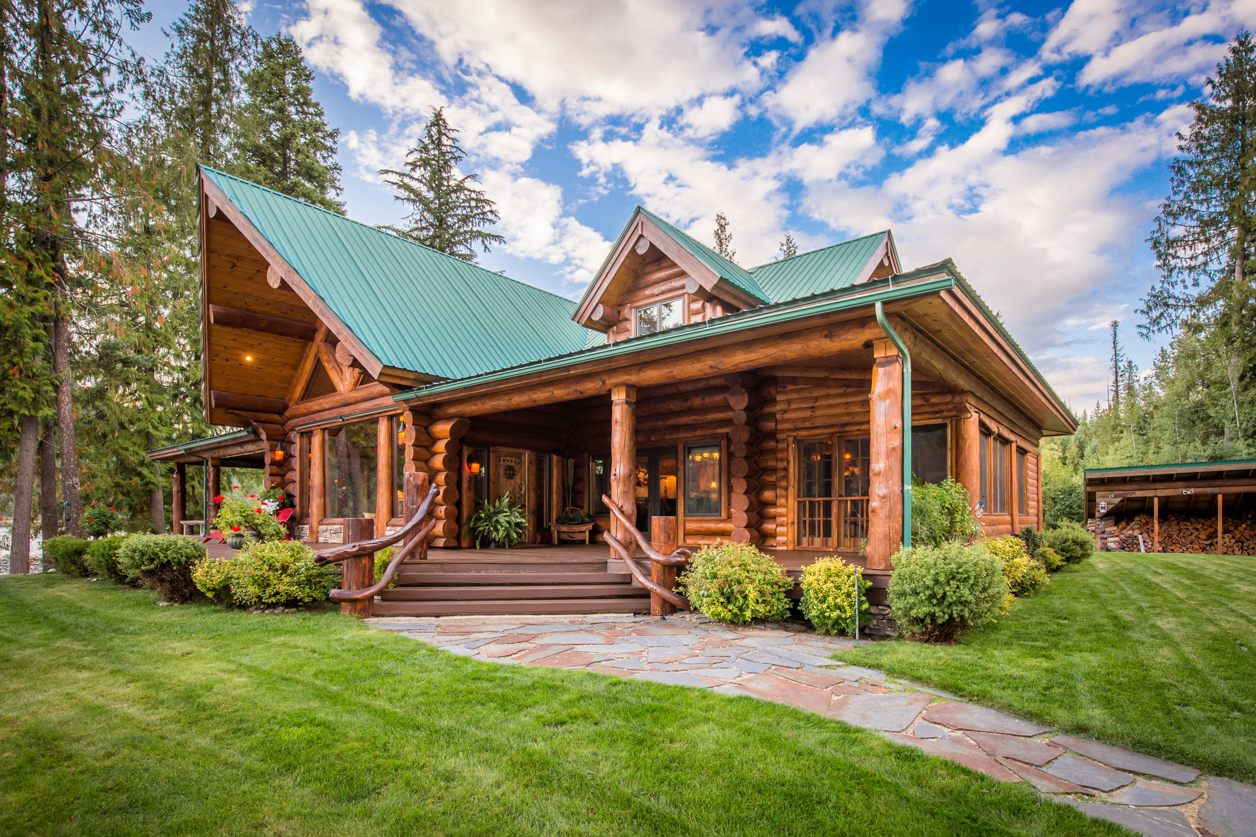Fall In Love With The Beauty Of This Handcrafted Log Home