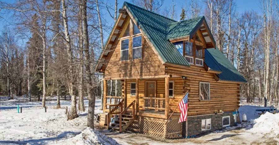 You Will Love The Interior Of This Cozy Cabin In Alaska